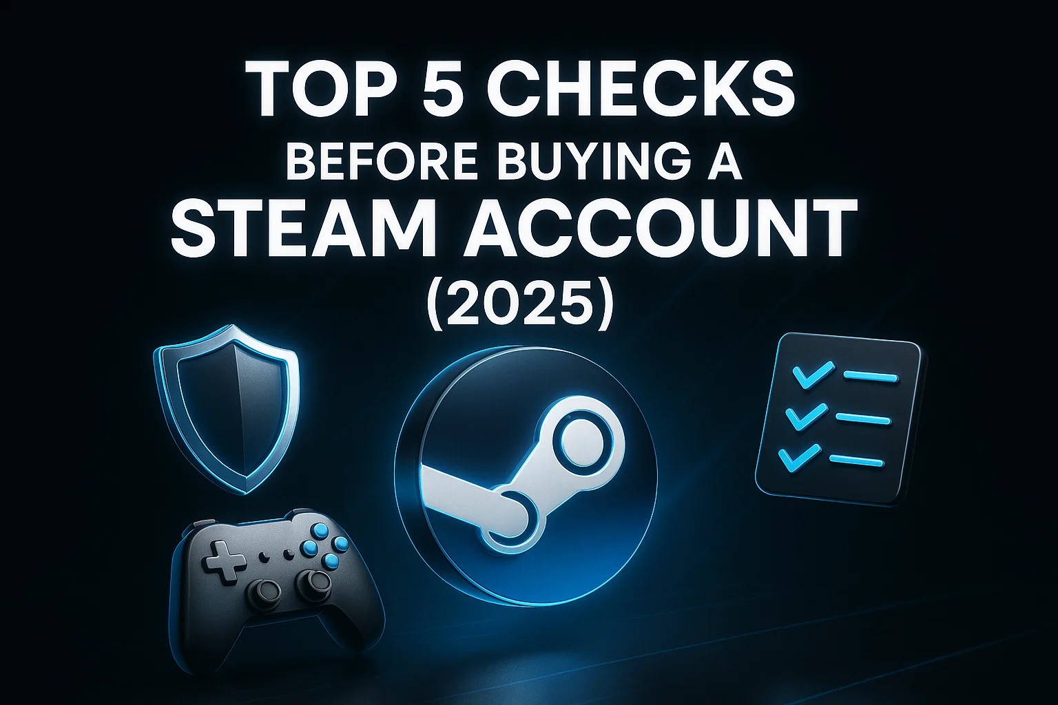 5 Things to Check Before Buying a Steam Account 2025