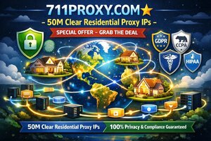 711PROXY.COM - 50M Clear Residential Proxy IPs - Special Offer - Grab the Deal
