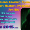 ☣️Professional Cracker / Spammer / Carder / Hacker / Programmer For Hire