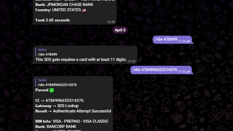 Bot Telegram For Check 3DS card