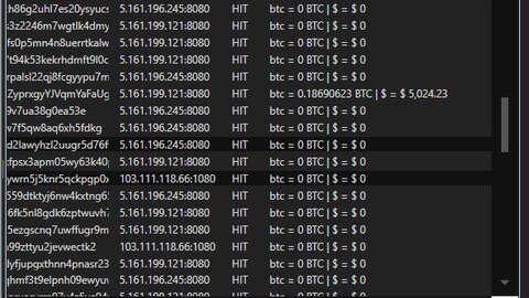 Config For check wallet Bitcoin Balance And Key Wallet