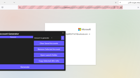 Outlook Generator Account Full Work