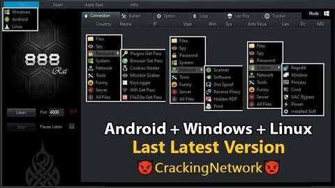888 RAT 1.2.6 - Multi-Target RAT | Android | Windows | Linux | With Video Tutorial