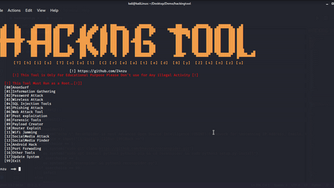 ✨✅HACKINGTOOL V1.1.0 ✨✅ ALL IN ONE HACKING TOOL FOR HACKERS ✨✅
