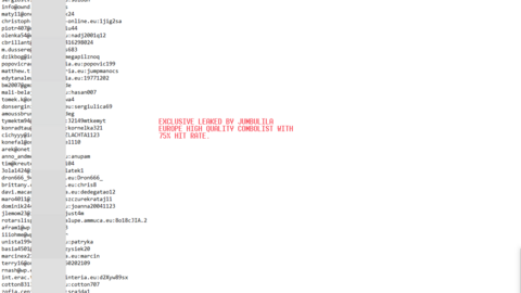 [265753 LINES] ⚠️⚠️ 75% EUROPE ✅️ HIGHLY RECOMMENDED: EXCLUSIVE BY JUMBULILA