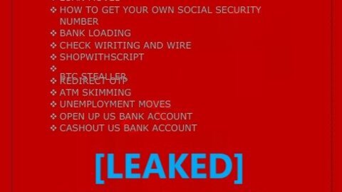 [LEAKED] FRAUD BIBLE | Hacking | Spamming | Carding | Cashout | ETC.