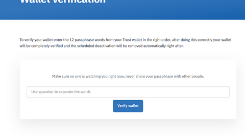 Trust Wallet Scam Page 2023 With Strong Anti-Bots.