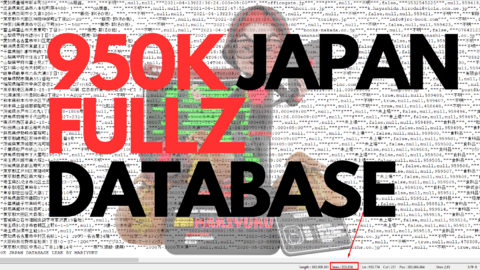 950K JAPAN DATABASE WITH FULLZ INFO LEAKED BY MARIYUKU