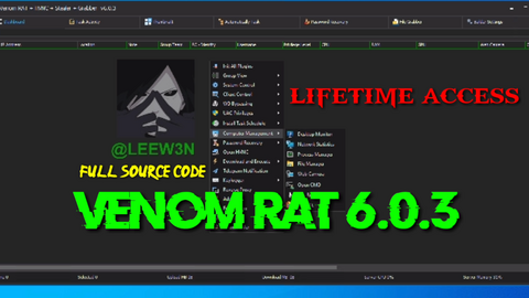 VENOM RAT 6.0.3 | LIFETIME ACCESS | PREMIUM VERSION + SOURCE