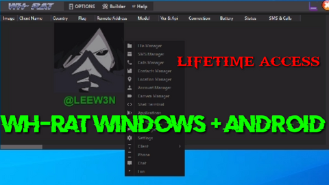 WH-RAT | WINDOWS + ANDROID | LIFETIME ACCESS