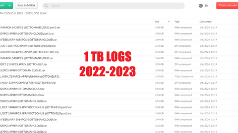 1TB Cloud 2022-2023 LOGS LEAK