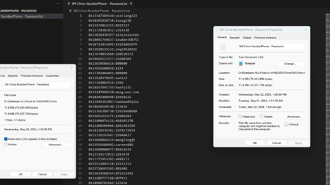 3M China NumberPhone May 2024 FRESH