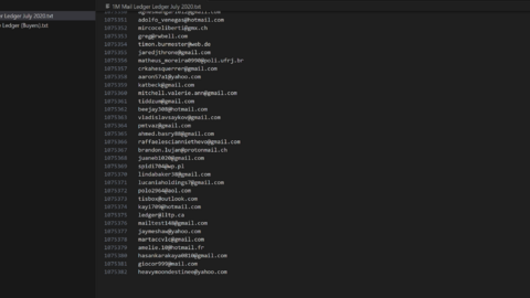 +1M DataBase Info Crypto Ledger July 2020