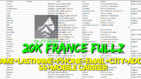20K FRANCE FULLZ