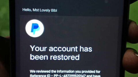 paypal restored account any euro country