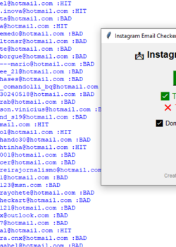 Instagram Valid Mail Checker