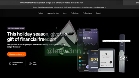 LEDGER CRYPTO STEALER SCAMPAGE