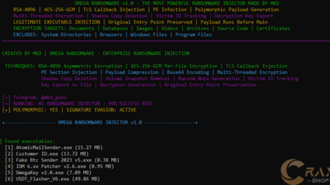 OMEGA RANSOMWARE - THE MOST POWERFUL RANSOMWARE INJECTOR 2026
