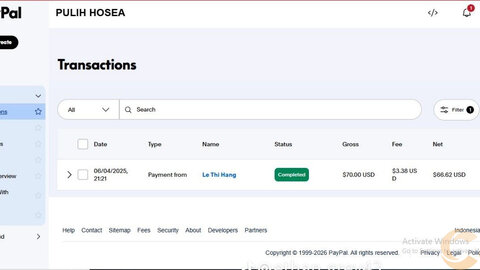 paypal Full verified usa Business and personal account Both are available old With transaction