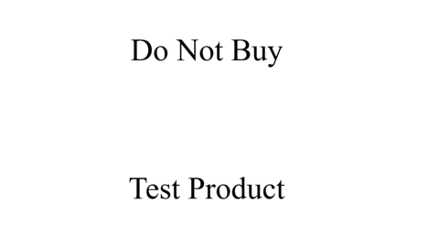 Do not Buy "Test Product"